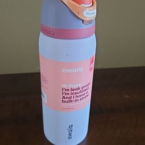 Owala Insulated Water Bottle - Pastel Pink & Lavender